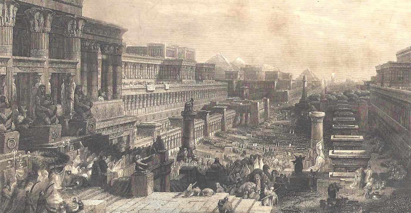 Departure from Egypt from 1885 Bible